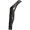 Ekena Millwork Miller Wrought Iron Bracket, (Single center brace), Antiqued Silver 1 1/2"W x 5 1/2"D x 8"H BKTM01X05X08SMIASV - alternate 1